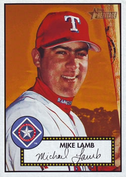 2001 Topps Heritage #29 Mike Lamb Front
