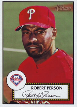 2001 Topps Heritage #329 Robert Person Front