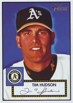 2001 Topps Heritage #32 Tim Hudson Front