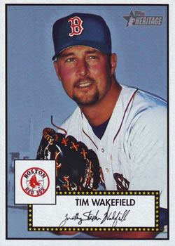 2001 Topps Heritage #345 Tim Wakefield Front
