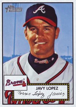 2001 Topps Heritage #34 Javy Lopez Front