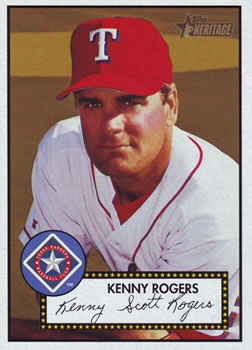 2001 Topps Heritage #354 Kenny Rogers Front