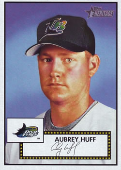 2001 Topps Heritage #35 Aubrey Huff Front