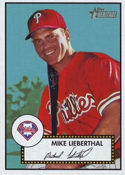 2001 Topps Heritage #378 Mike Lieberthal Front