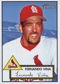 2001 Topps Heritage #3 Fernando Vina Front