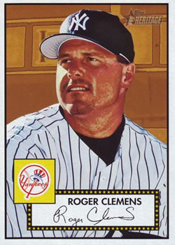 2001 Topps Heritage #48 Roger Clemens Front