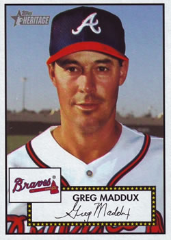 2001 Topps Heritage #49 Greg Maddux Front
