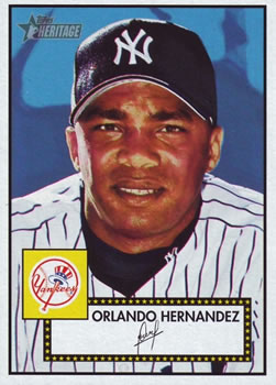 2001 Topps Heritage #51 Orlando Hernandez Front