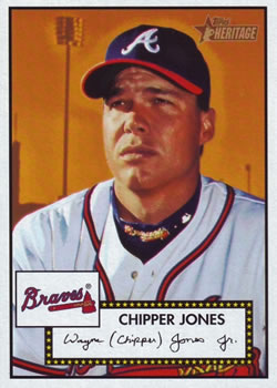 2001 Topps Heritage #52 Chipper Jones Front