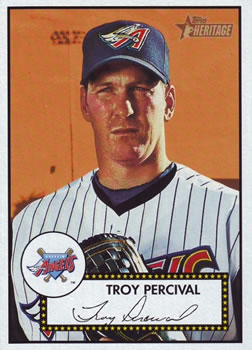2001 Topps Heritage #71 Troy Percival Front