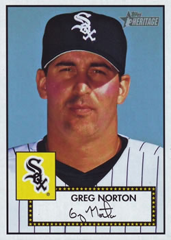 2001 Topps Heritage #99 Greg Norton Front