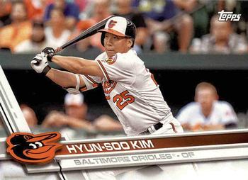 2017 Topps Baltimore Orioles #BAL-7 Hyun-Soo Kim Front