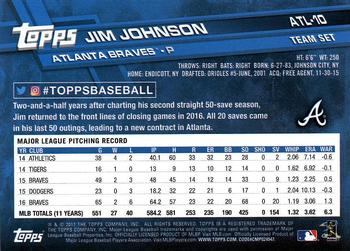 2017 Topps Atlanta Braves #ATL-10 Jim Johnson Back