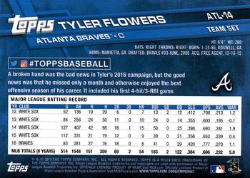 2017 Topps Atlanta Braves #ATL-14 Tyler Flowers Back