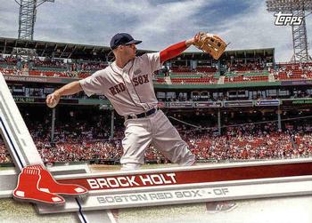 2017 Topps Boston Red Sox #BOS-6 Brock Holt Front