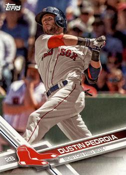 2017 Topps Boston Red Sox #BOS-12 Dustin Pedroia Front