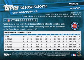 2017 Topps Chicago Cubs #CHC-8 Wade Davis Back