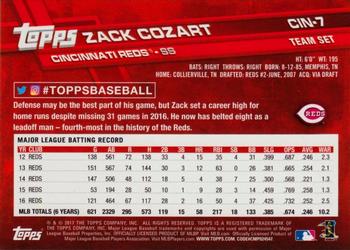 2017 Topps Cincinnati Reds #CIN-7 Zack Cozart Back