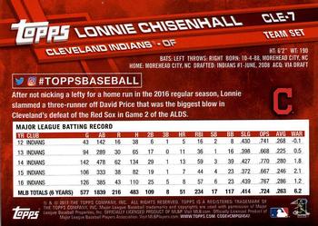 2017 Topps Cleveland Indians #CLE-7 Lonnie Chisenhall Back