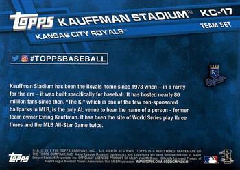 2017 Topps Kansas City Royals #KC-17 Kauffman Stadium Back