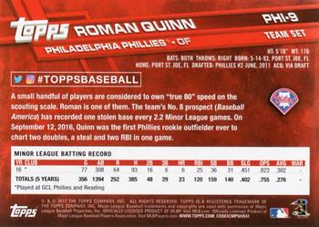 2017 Topps Philadelphia Phillies #PHI-9 Roman Quinn Back