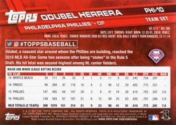 2017 Topps Philadelphia Phillies #PHI-10 Odubel Herrera Back