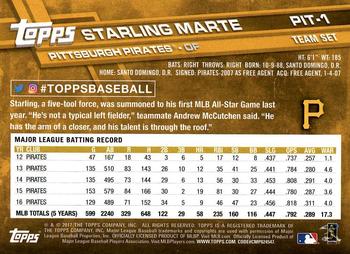 2017 Topps Pittsburgh Pirates #PIT-1 Starling Marte Back