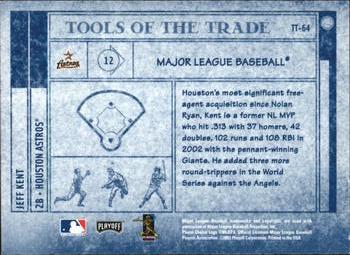 2003 Playoff Absolute Memorabilia - Tools of the Trade #TT-64 Jeff Kent Back