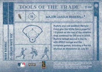 2003 Playoff Absolute Memorabilia - Tools of the Trade #TT-104 Mark Buehrle Back