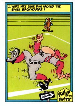 1976 Funky Sales Corp Funky Facts Baseball #18 Goofy Home Runs Front
