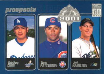 2001 Topps Opening Day #154 Chin-Feng Chen / Corey Patterson / Josh Hamilton Front