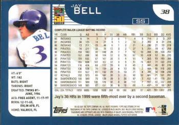 2001 Topps Opening Day #38 Jay Bell Back