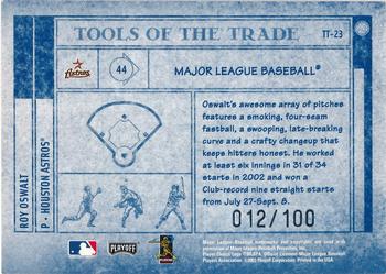 2003 Playoff Absolute Memorabilia - Tools of the Trade Spectrum #TT-23 Roy Oswalt Back