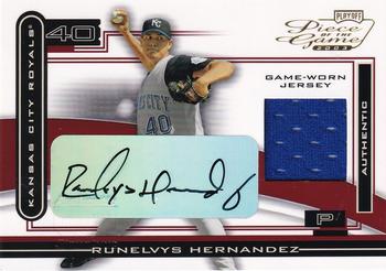 2003 Playoff Piece of the Game - Autographs #POG-98 Runelvys Hernandez Front