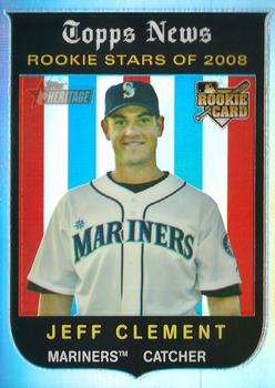 2008 Topps Chrome - 2008 Topps Heritage Chrome Refractors #C128 Jeff Clement Front