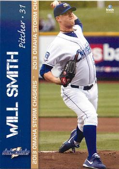 2013 Brandt Omaha Storm Chasers #3 Will Smith Front