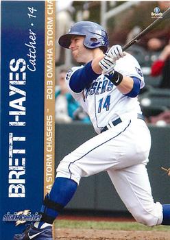 2013 Brandt Omaha Storm Chasers #4 Brett Hayes Front