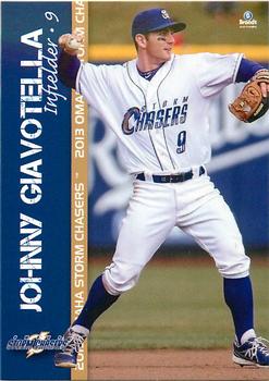 2013 Brandt Omaha Storm Chasers #9 Johnny Giavotella Front