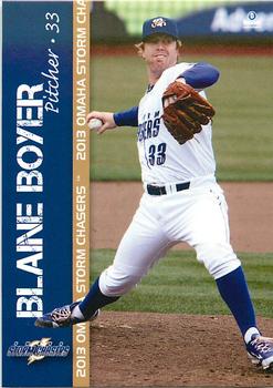 2013 Brandt Omaha Storm Chasers #16 Blaine Boyer Front