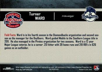 2012 Grandstand Southern League All-Stars South Division #NNO Turner Ward Back