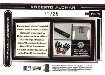 2003 Playoff Piece of the Game - Prime #POG-79 Roberto Alomar Back