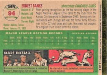 2002 Topps Wrigley Field Edition #1 Ernie Banks Back