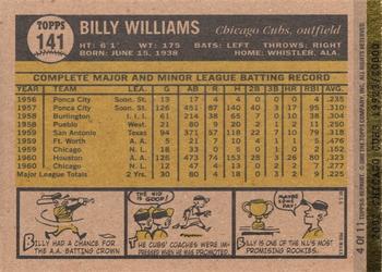 2002 Topps Wrigley Field Edition #4 Billy Williams Back