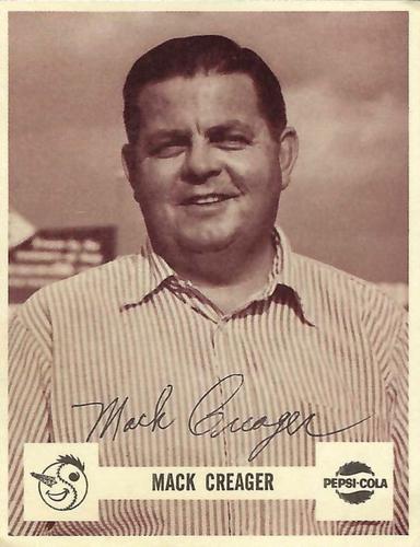 1966 Pepsi Tulsa Oilers #NNO Mack Creager Front