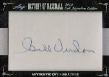 2012 Leaf Cut Signature History of Baseball #NNO Bill Virdon Front
