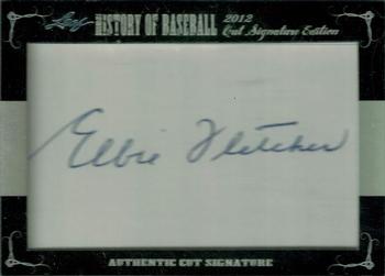 2012 Leaf Cut Signature History of Baseball #NNO Elbie Fletcher Front