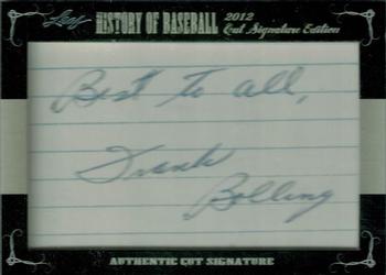 2012 Leaf Cut Signature History of Baseball #NNO Frank Bolling Front