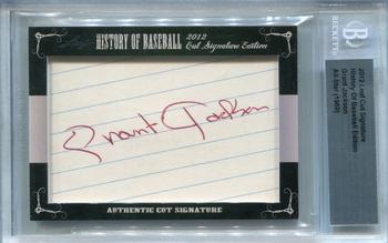 2012 Leaf Cut Signature History of Baseball #NNO Grant Jackson Front