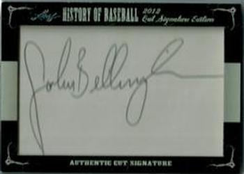 2012 Leaf Cut Signature History of Baseball #NNO Jack Billingham Front