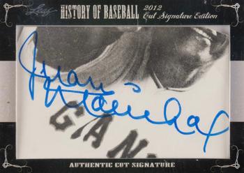 2012 Leaf Cut Signature History of Baseball #NNO Juan Marichal Front